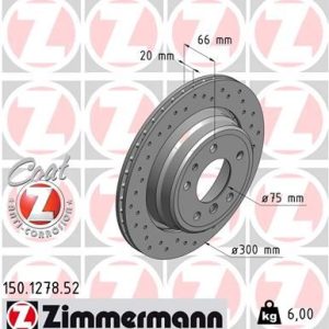 FREN DİSKİ ARKA BMW M5 E34 88 95 E34 V8 4.0 92 96 DELIKLI 34211165265