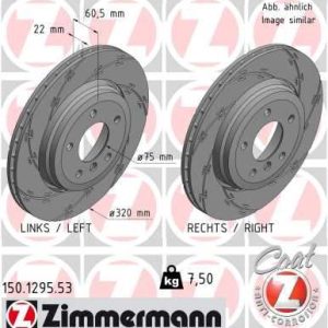 FREN DISKI ARKA BMW E46 Z4 E85 E86 HAVALI KAPLAMALI CIZGILI 34216864052