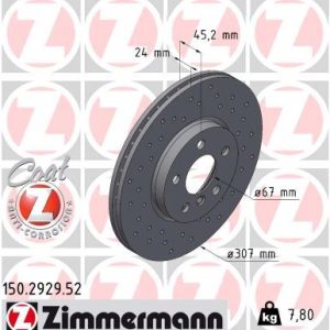 FREN DISKI ON BMW F40 F44 F45 F46 F48 F39 MINI F54 F60 DELİKLİ 34116799351