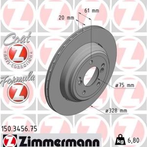 FREN DISKI ARKA SAG BMW M5 E39 34212228802