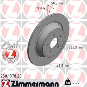ARKA FREN DISKI KUGA II 14 19 YENI KASA MONDEO V 14 DG9C2A315CD-2008440-5202205