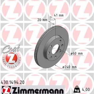 ÖN FREN AYNASI CORSA C 1.0-1.2 16V 01 11 ABS Lİ 240x20x4DLxHAVALI 95526649-569021-9195985-9127966