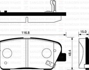 ARKA BALATA DİSK HYUNDAI SANTAFE-GENESIS 06 /KIA SORENTO 09 583023MA00-583023MA01-48413380A0