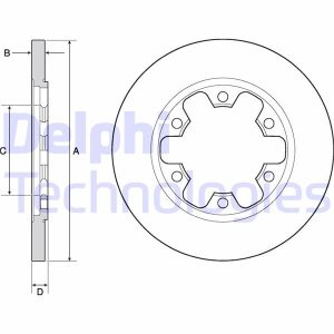ARKA FREN AYNASI TRANSİT V363 14 ÇİFT TEKER 308x18x122.5x22x6DL