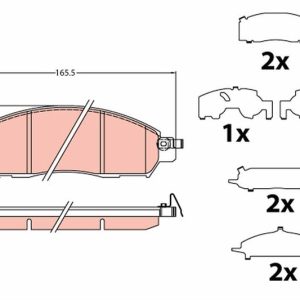 DİSK FREN BALATASI ÖN NP300 NAVARA 2015-