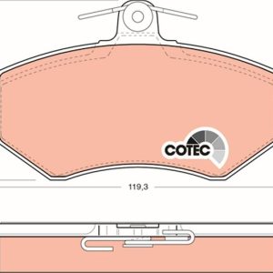 ÖN BALATA PASSAT 1.8 88-96 AUDI 80 A41.6 1.9TDİ 95-10 119.3x69.6x19.4 mm GDB854