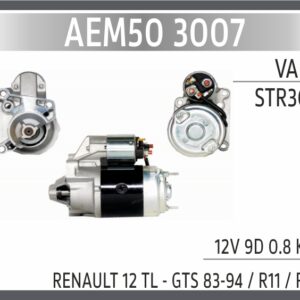 MARS MOTORU STR3007 12V 9 DIS 0.8KW VALEO TIP R9-R11-GT