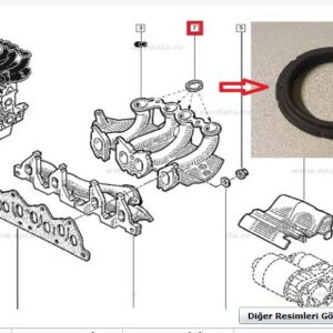EMME MANİFOLD BOĞAZ CONTASI KNG 1.9 DZL. F8Q 7701066962