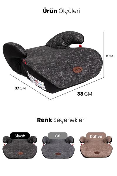 BEBEK KOLTUK YÜKSELTİCİ BODSTER GRİ YAŞ GRUP II-III/15-36 KG MO15303178-G