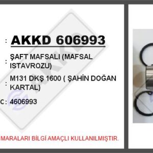 SAFT MAFSALI MAFSAL ISTAVROZU M131 DKS 1600 SAHIN DOGAN KARTAL