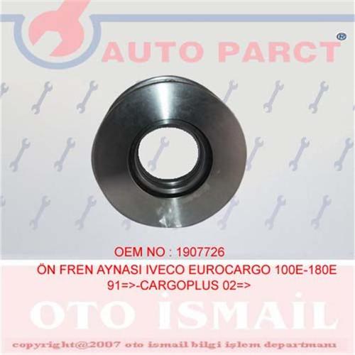 ÖN FREN AYNASI IVECO EUROCARGO 100E-180E 91 CARGOPLUS 02 322x30x8DLxHAVALI 1907726-1907526-1907527-1907530