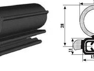 KAPI FİTİLİ METRE TEK TUBİNK-ETEKLİ 18 MM 50 MT