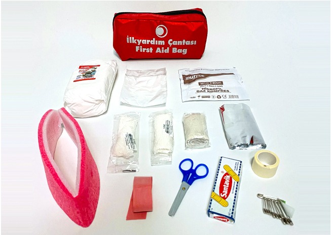 BEZ İLKYARDIM SETİ EKO ECZA ÇANTASI - BOYUNLUKLU HIRDAVAT