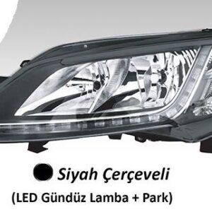 FAR MOTORLU SOL - SİYAH ÇERÇEVELİ LED BALLAST HARİÇ DUCATO MAXI -P.BOXER - C.JUMPER 14