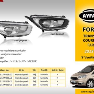 FAR SOL KROM ÇERÇEVELİ FORD TRANSIT COURIER 18
