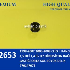 DİREKSİYON BAĞLANTI LASTİĞİ ORTA SOL BÜYÜK DELİK CLİO II KANGOO I-II 1.5 DCİ 1.4 8V K7 98-08