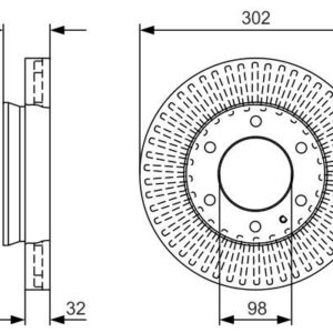 ON FREN DISKI FORD RANGER TKE 2.2-3.2 11 MAZDA BT 50 2.2TDCI 12 AB311125AA-AB311125AC-1763037