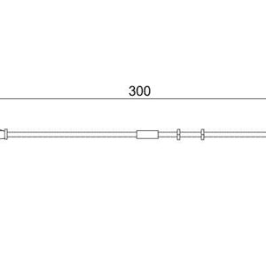ÖN FREN BALATA FİŞİ İKAZ KABLOSU ASTRA H-ZAFIRA B 04 VECTRA C 1.9-2.0-2.2 GTS 04 300mm