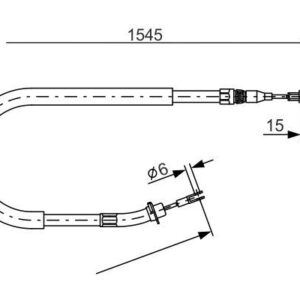 FREN HALATI ARKA MERCEDES SPRINTER B901 B904 96 06 1545mm/1360mm