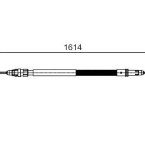 EL FREN TELİ ARKA PEUGEOT EXPERT 07 16 CITROEN JUMPY 07 16 DİSK FREN-KISA KASA 1614mm/1468mm