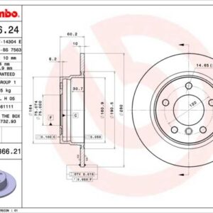 FREN DISKI ARKA DUZ BMW E36-E46 34216864051