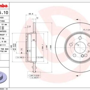 FREN DISKI ARKA MERCEDES S-CLASS W140 91 98 A1404230612