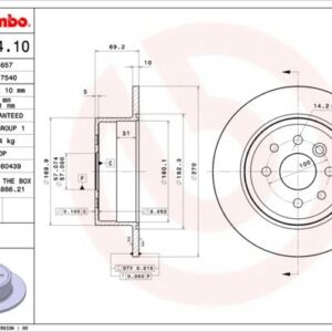 ARKA FREN AYNASI VECTRA B 96-02 270 x 10 x 4DL DOLU 90495268 569209-90512909-93182288-569117