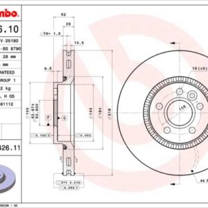 ON FREN DISK AYNASI HAVALI S60 II - 10 15 S80 II 08 14 V60 I 10 15 V70 III 10 15 XC70 II 07 14 V60 06 14 FORD S-MAX 10 15 GALAXY 10 15 2.0 ECOBOOST -