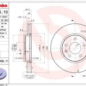 ÖN FREN AYNASI INSIGNIA B 16 INÇ 18 ASTRA J 09 ZAFIRA C 11 CRUZE 09 300x26x5DLxHAVALI 13502051 569076-569070-13502052-95527031