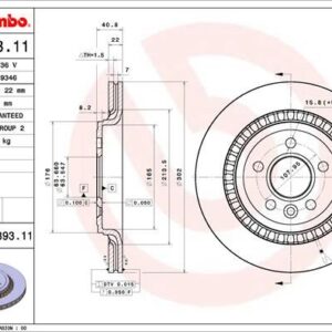 ARKA FREN AYNASI VOLVO S60 10 13 S80 II 08 13 V60 10 V70 08 XC70 07 13 302x5DL 31341483-31277929-31471028-30769060