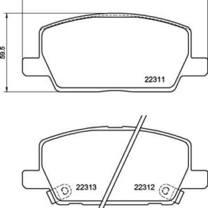 ÖN FREN BALATASI OPEL MOKKA 13 CHEVROLET TRAX 13 300 mm 42566753-1680880680