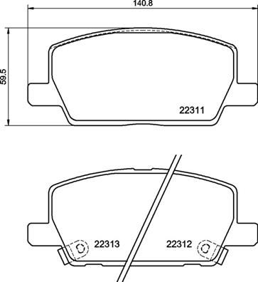 ÖN FREN BALATASI OPEL MOKKA 13 CHEVROLET TRAX 13 300 mm 42566753-1680880680