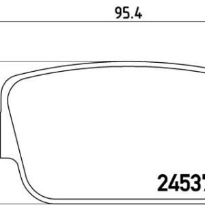 ARKA FREN BALATASI MONDEO IV CA2 07 14 S-MAX 09 06 S-MAX 09 KUGA I 08 12 GALAXY III 06 VOLVO S80 II 06 S80 07 V70 06 V70 07 XC70 06 FREELANDER 2 2.2