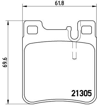 FREN BALATASI ARKA MERCEDES W203 C208 W124 W210 W140 A0034204920