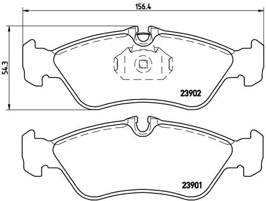 FREN BALATASI ARKA MERCEDES SPRINTER B901 B904 . VW LT 28-35-46 A0024204020-2D0698451