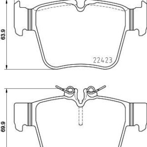 FREN BALATASI ARKA MERCEDES W205 S205 C253 X253 A0004205900