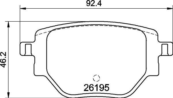 ARKA FREN BALATASI CORSA F 19 C4 20 2008 19 208 19 249 mm 1681449980-1664737180
