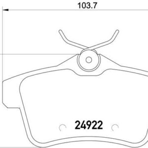 ARKA FREN BALATASI PEUGEOT P3008 09 16 P5008 09 17 P508 10 18 P308 GTI-RZC 10 14 CITROEN C4 09 16 DS4-DS5 11 15 1608681680-4254.46-4254.44-4254.35