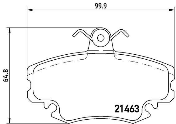 ÖN BALATA DACIA LOGAN 04 SANDERO 08 TWİNGO II 07 1.4-1.6-1.5dCi 6001547911-410602192R-7701207066