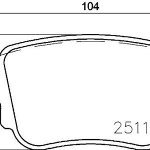 ARKA BALATA VW CADDY IV 2.0TDI 15 CUUF-DFSF 104.1x17.2x51.6 8U0698451F-5Q0698451F-5Q0698451B