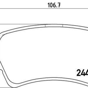 ARKA FREN BALATASI S-MAX 09 06 GALAXY III 06 VOLVO S60 10 S80 06 V60 -V70 06 XC60 08 XC70 06 RANGE ROVER EVOQUE 11 6G912M008FD-30794554-LR027129