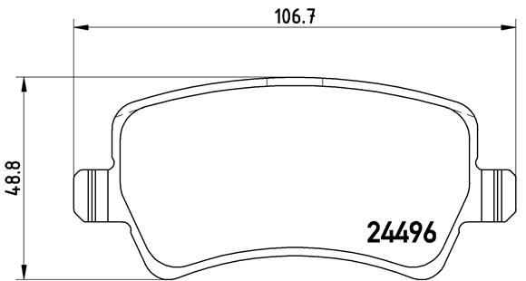 ARKA FREN BALATASI S-MAX 09 06 GALAXY III 06 VOLVO S60 10 S80 06 V60 -V70 06 XC60 08 XC70 06 RANGE ROVER EVOQUE 11 6G912M008FD-30794554-LR027129