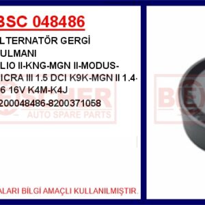 ALTERNATÖR GERGİ RULMANI CLIO II-KNG-MGN II-MODUS-MICRA III 1.5 DCI K9K-MGN II 1.4-1.6 16V K4M-K4J