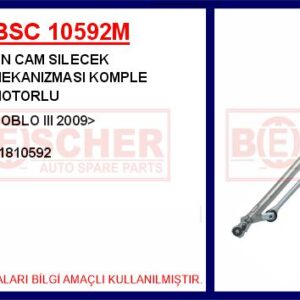 ÖN CAM SILECEK MEKANIZMASI FIAT DOBLO III 10  MOTORLU