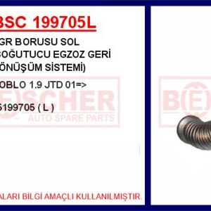 EGR BORUSU SOL SOĞUTUCU EGZOZ GERİ DÖNÜŞÜM SİSTEMİ DOBLO 1.9 JTD 01