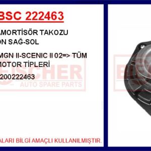 AMORTİSÖR TAKOZU ÖN SAĞ-SOL MEGANE II 02  SCENIC II 02  TÜM MOTOR TİPLERİ