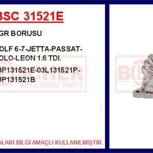 EGR BORUSU GOLF 6-7-JETTA-PASSAT-POLO-LEON 1.6 TDI.