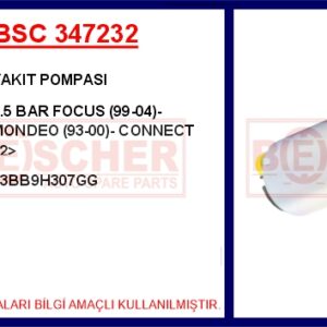 YAKIT POMPASI 3.5 BAR FOCUS 99-04 - MONDEO 93-00 - CONNECT 02