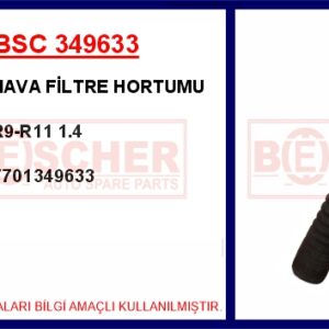 HAVA FİLTRE HORTUMU R9-R11 1.4