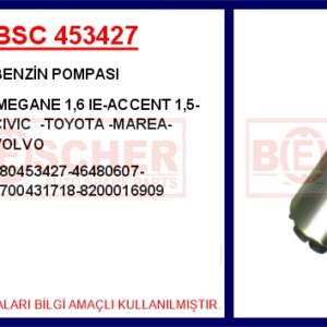 BENZİN POMPASI MEGANE 1.6 IE-ACCENT 1.5-CIVIC -TOYOTA -MAREA-VOLVO